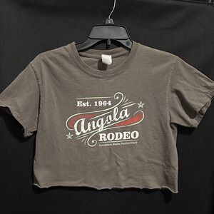 Angola Rodeo Graphic Crop Tshirt “Wildest Show in the South” Festival Wear